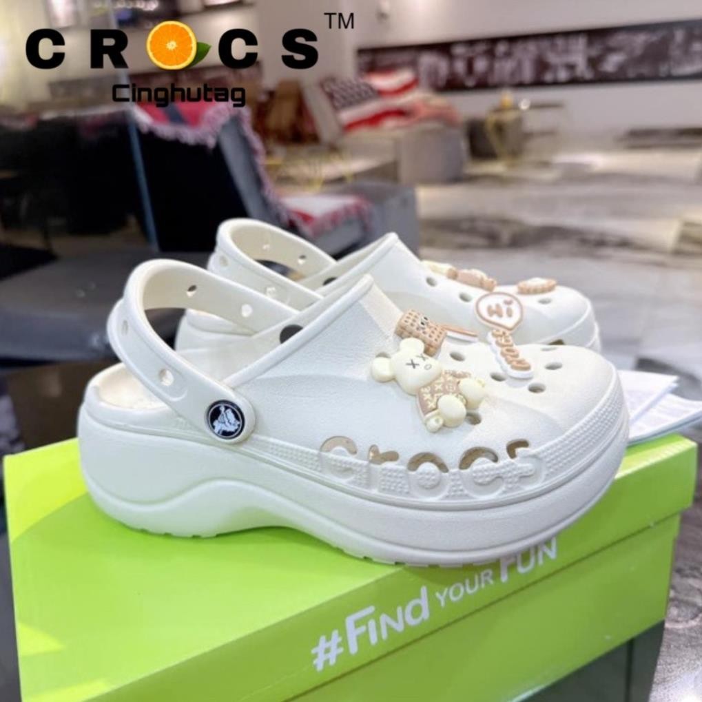 Dép Crocs  , Dép CHÍNH HÃNG giày Clog Crocs Sandal classic hàng chuẩn tặng kèm sticker- cinghutag