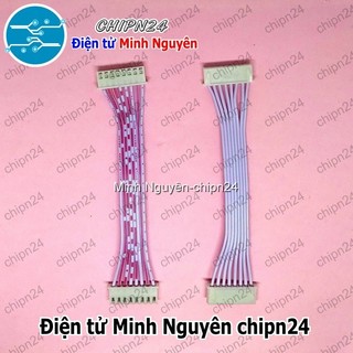 [2 sợi] (P7) Dây bẹ trắng 8P XH2.54mm 2 đầu cắm dài 10cm