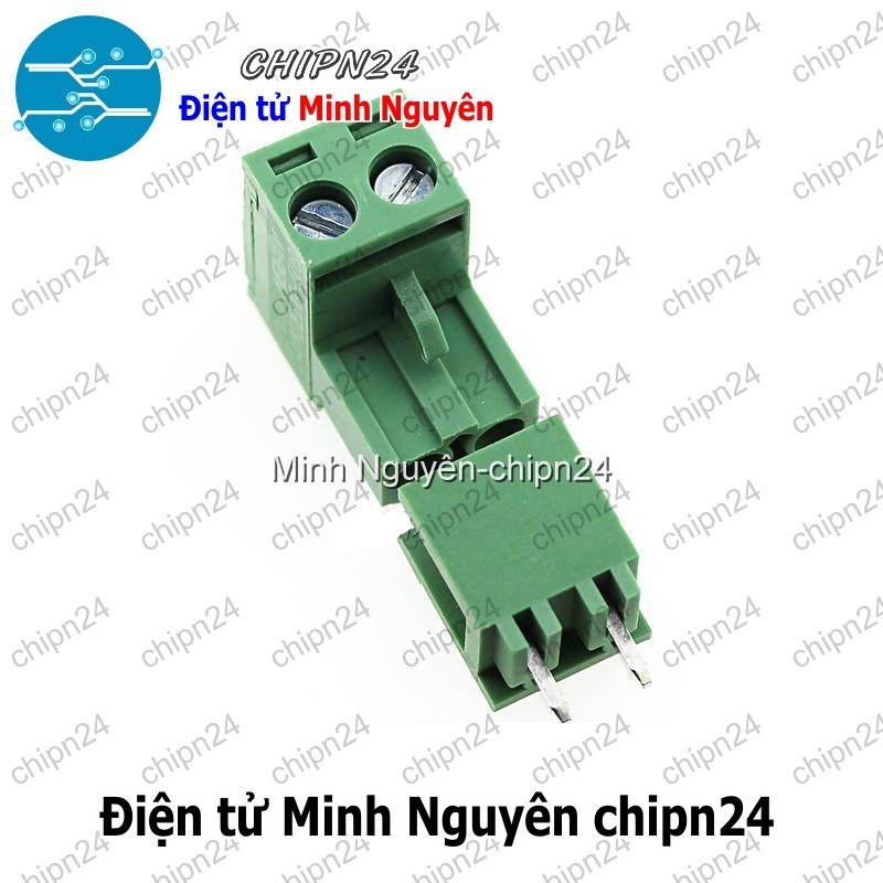 [4 Bộ] (F214) Domino 2EDG5.08 Thẳng 2P (Terminal, Cầu đấu dây cọc nguồn 5.08 5.08mm)