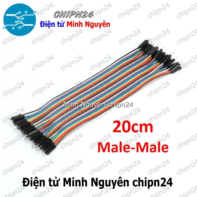 [20 sợi] (P68) Dây Cắm Test Board 20cm Đực-Đực