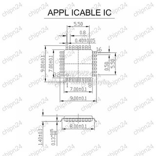 [1 cái] Đế nạp IC dán QFP-32 (0.8mm) (Đế Chuyển IC Chân Dán qua Chân Cắm, Socket Adapter Converter Programmer IC Test)