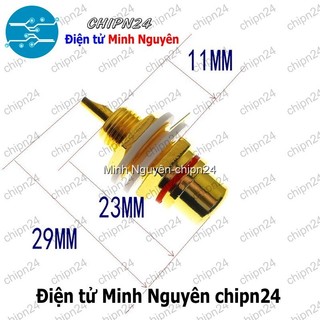 [1 cái] (F124.8) Đầu hàn Jack AV RCA Đen