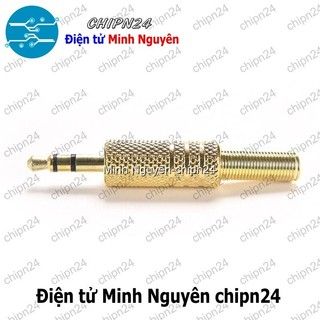 [1 cái] (F113.6) Đầu Jack Audio 3.5mm Vàng hàn dây Stereo