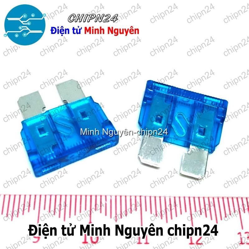 [10 CÁI] (F70) Cầu chì ô tô 4S 15A Lớn