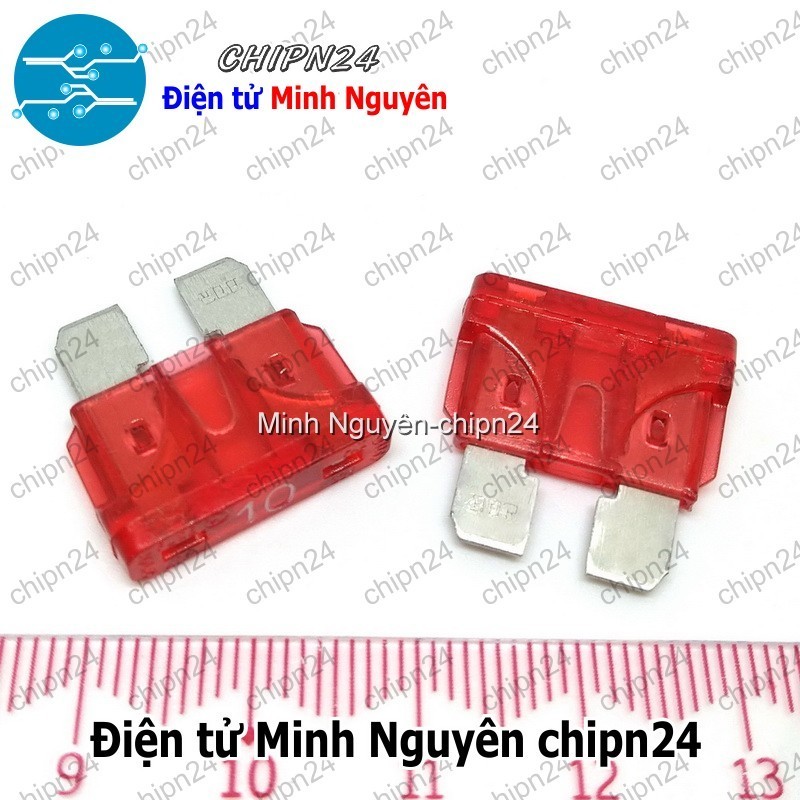 [10 CÁI] (F70) Cầu chì ô tô 4S 10A Lớn