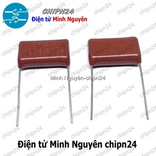 [5 con] (F232) Tụ CBB 630V 474J P=20mm (474 0.47uF)