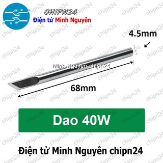 [1 cái] (K33) Đầu Mũi hàn Dao 40W (cho Mỏ hàn Nung)