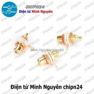 [1 cái] (F124.7) Đầu hàn Jack AV RCA Đỏ