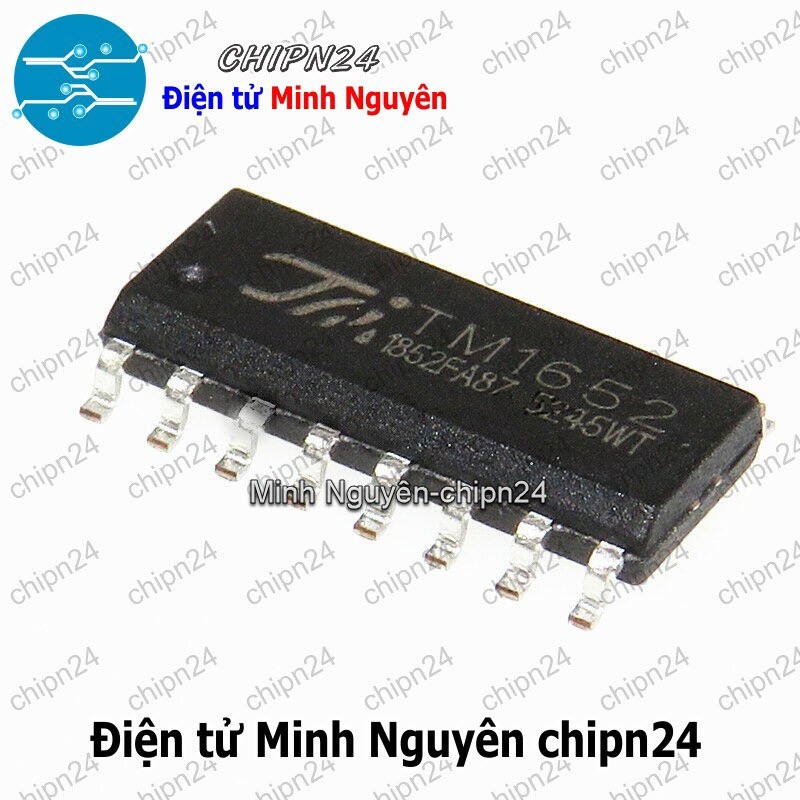 [1 con] (SOP) IC Dán TM1652 SOP-16 Hàng Tốt (SMD) (1652)