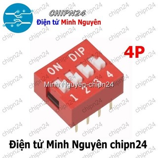 (K81) Công tắc bit Đỏ Chân cắm (1P/2P/3P/4P/5P/6P/7P/8P/9P/10P/12P) - [Chọn Loại]