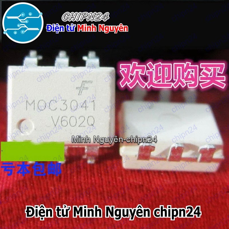 [1 con] (SOP) Opto Dán MOC3041 SOP-6 Trắng Hàng Tốt (SMD)