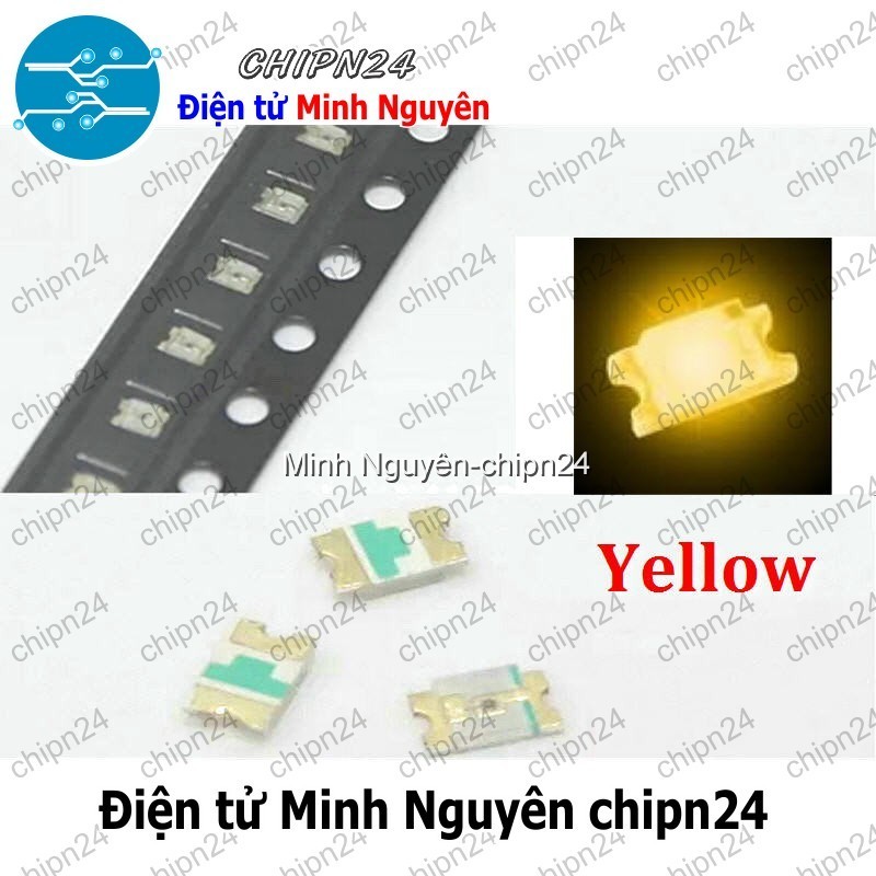 [25 con] (G5) Led Dán SMD 0805 Vàng (2.0x1.2mm)