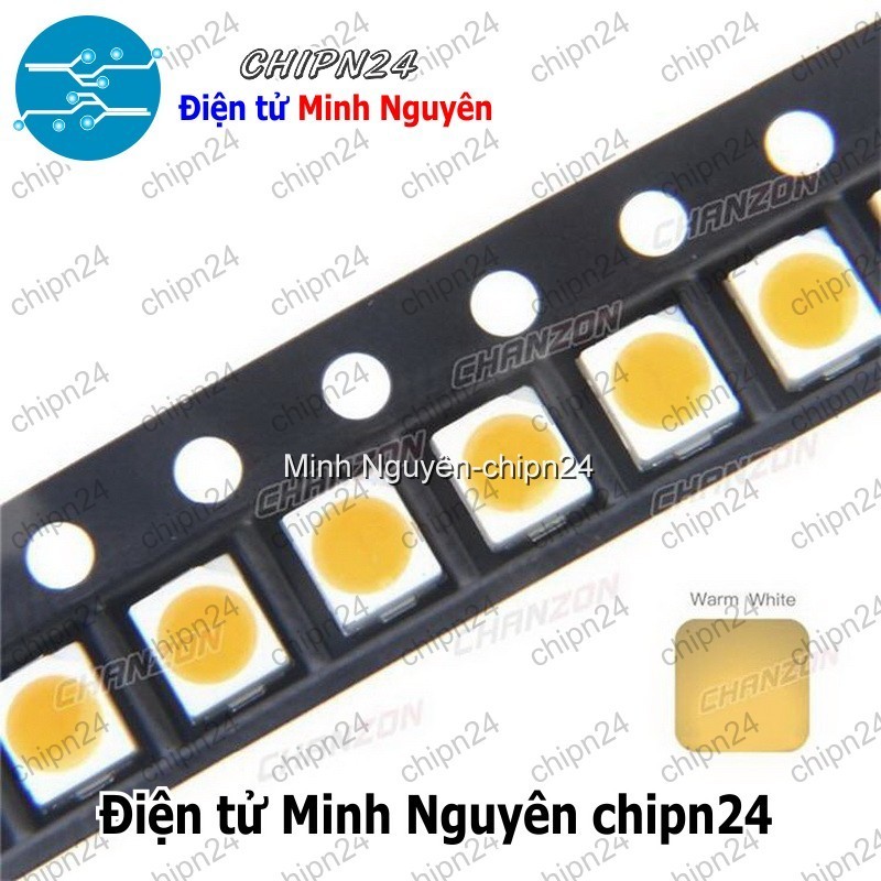 [25 CON] (KX) Led Dán 3528 Trắng Ấm Warm White