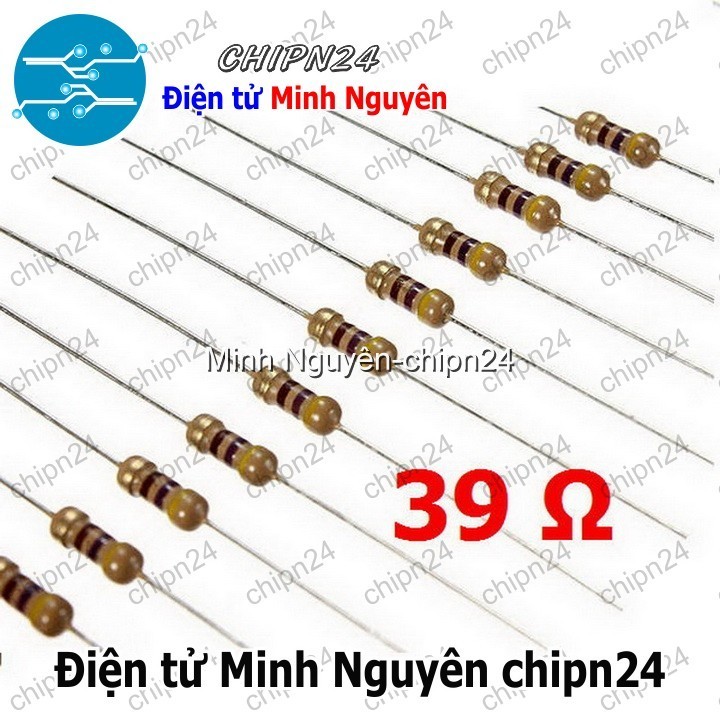 [50 CON] Điện Trở 39R 1/4W 5%
