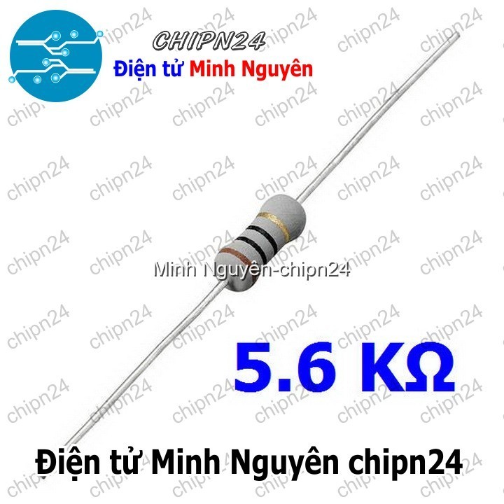 [10 CON] (F153) Điện Trở 5K6 1W 5%