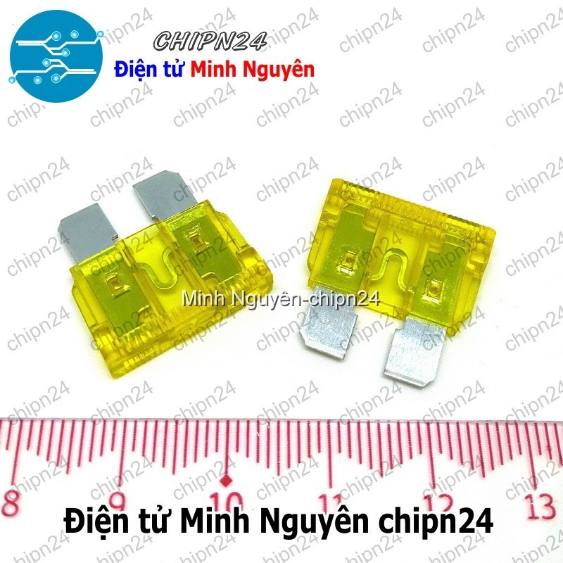 [10 cái] (K441) Cầu chì ô tô 4S 20A Lớn