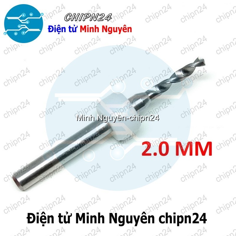 [1 cây] Mũi khoan mạch in CNC 2.0mm (Mạch điện tử, PCB)