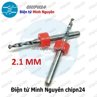 [1 cây] Mũi khoan mạch in CNC 2.1mm (Mạch điện tử, PCB)