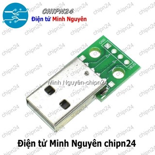 [2 cái] (K95) Đế chuyển Adapter USB A Đực to DIP (PCB chuyển, Mạch chuyển)
