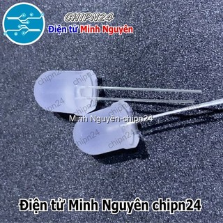 [5 CON] (TK1) Led 10mm Vỏ Đục ra TRẮNG