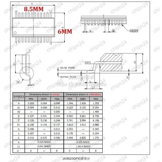[2 con] (SOP) IC Dán JXI5020GP SSOP-24 Hàng Tốt (SMD) (JXI5020 5020)