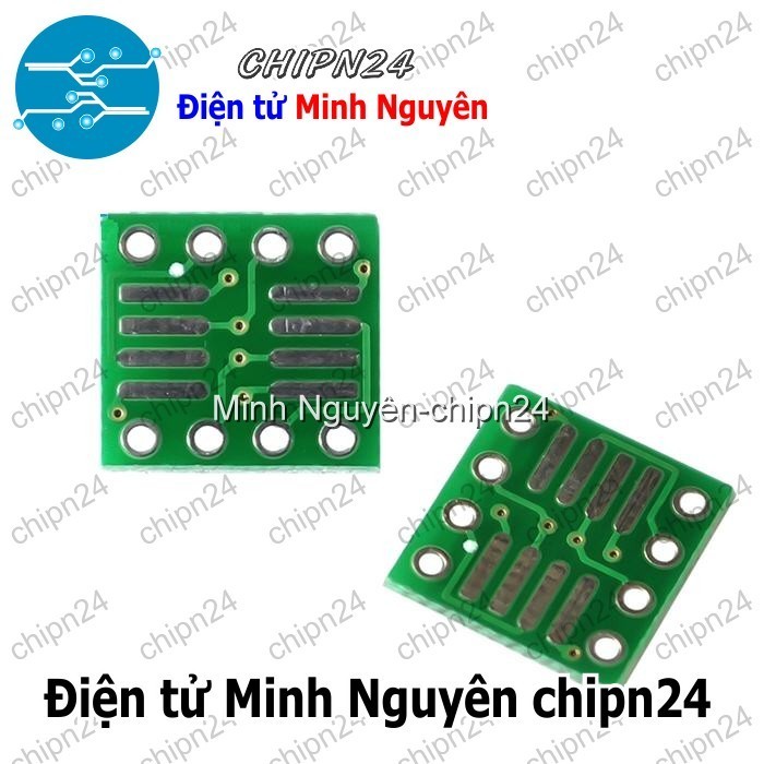 [2 cái] (K91) Đế chuyển SOP8 SSOP8 TSSOP8 sang DIP8 (PCB chuyển, Mạch chuyển)