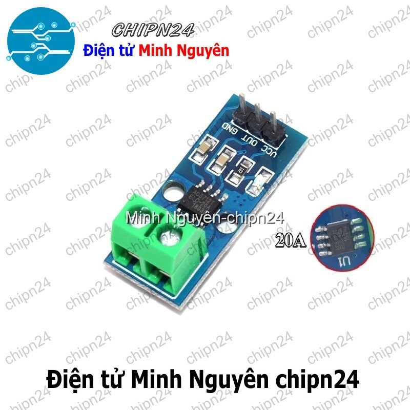 [1 cái] (E42) Module Cảm biến dòng điện ACS712 20A
