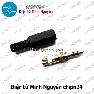[2 cái] (F113.5) Đầu Jack Audio 3.5mm Nhựa hàn dây