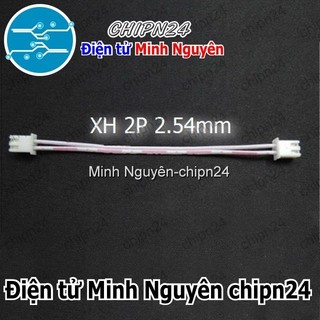[4 sợi] (P1) Dây bẹ trắng 2P XH2.54mm 2 đầu cắm dài 10cm