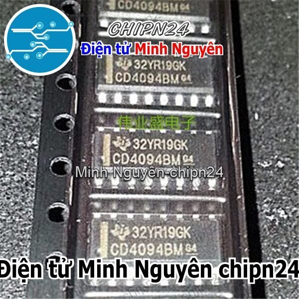 [3 con] (SOP) IC Dán CD4094 SOP-16 (SMD) (CD4094BM 4094)