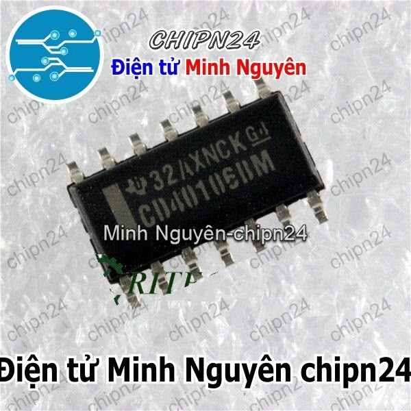 [3 con] (SOP) IC Dán CD40106 SOP-14 (SMD) (CD40106BM 40106)