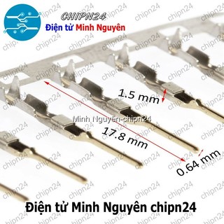 [25 cái] (I2) Lõi Header SM Dupont Đực 2.54mm (Dùng bấm đầu dây điện cho Dây cắm Testboard)