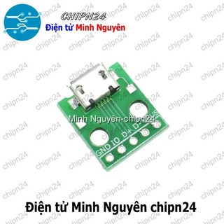 [2 cái] (K95) Đế chuyển Adapter Micro USB to DIP (PCB chuyển, Mạch chuyển)