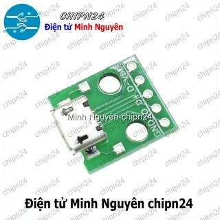 [2 cái] (K95) Đế chuyển Adapter Micro USB to DIP (PCB chuyển, Mạch chuyển)