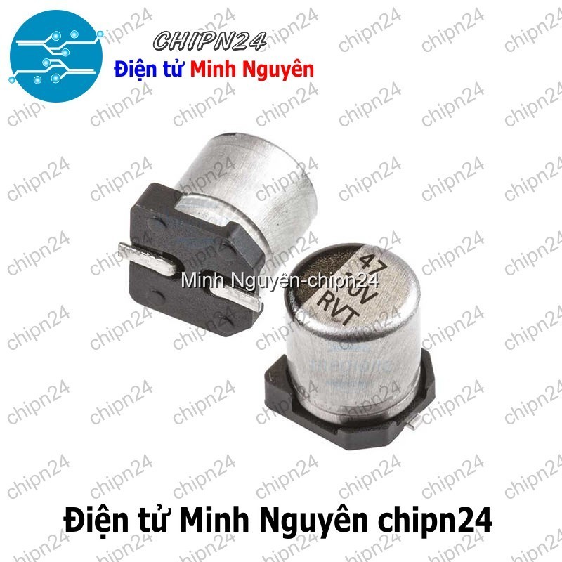 [10 con] (K289) Tụ nhôm 47uF 10V 5x4mm (SMD Dán)
