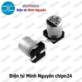 [10 con] (K289) Tụ nhôm 47uF 10V 5x4mm (SMD Dán)