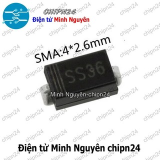 [10 con] (G7) Diode Dán SS36 SMA 3A 60V (SMD) (4.3x2.6mm) (Diode xung)