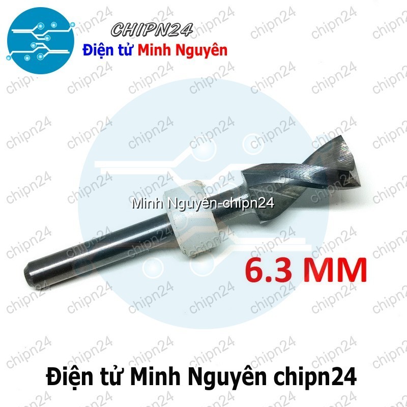 [1 cây] Mũi khoan mạch in CNC 6.3mm (Mạch điện tử, PCB)