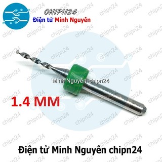 [2 cây] Mũi khoan mạch in CNC 1.4mm (Mạch điện tử, PCB)