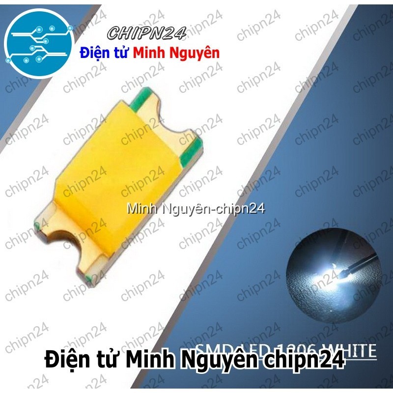 [25 con] (G5) Led Dán SMD 1206 Trắng (3.2x1.6mm)