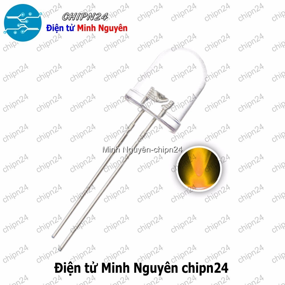 [10 con] (TK16) Led 10mm Trong Vàng