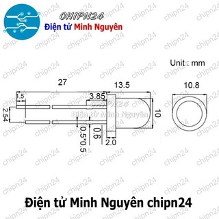 [10 con] (TK16) Led 10mm Trong Vàng