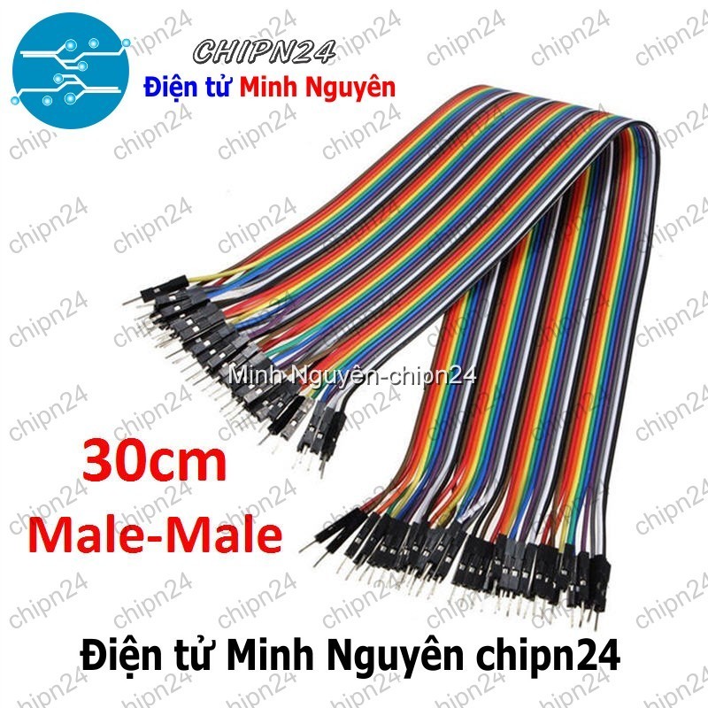 [20 sợi] (P71) Dây Cắm Test Board 30cm Đực-Đực