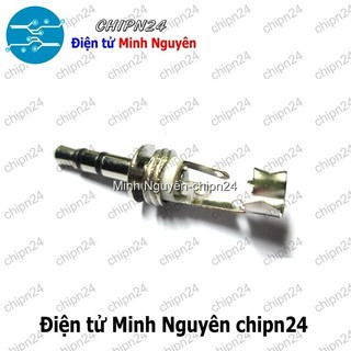 [1 cái] (F113.7) Đầu Jack Audio 3.5mm Kẽm hàn dây