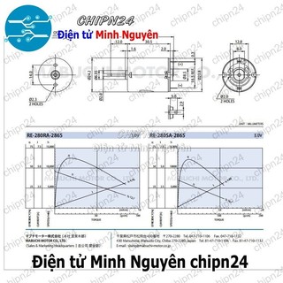 [1 cái] Động cơ Máy sấy tóc 280 Trục 2MM
