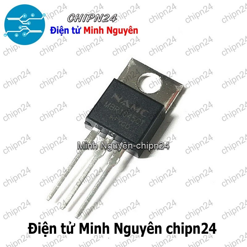 [1 con] (DT) Diode MBR1045CT TO-220 Hàng Tốt 10A 45V (MBR1045G 1045) [Diode Schottky]