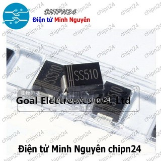 [5 con] (G7) Diode Dán SS510 SMA 5A 100V (SMD) (4.3x2.6mm) (Diode xung)