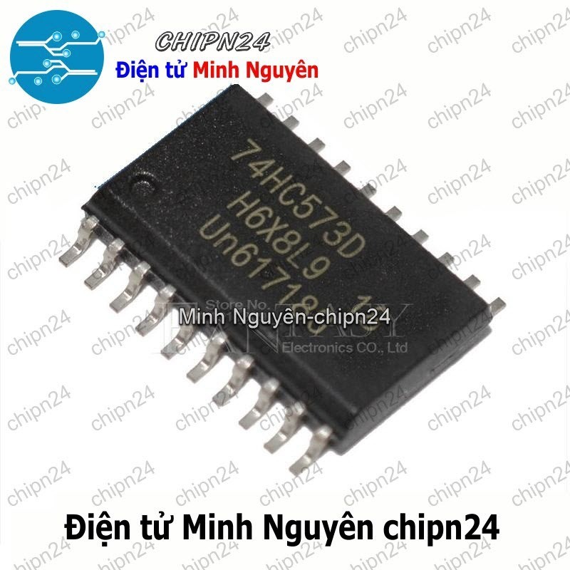 [2 con] (SOP) IC Dán 74573 74HC573 SOP-20 7.2mm (SMD) (74HC573D) (IC 8 chốt D)