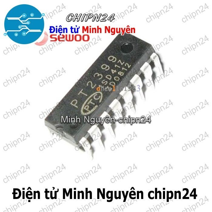[1 con] (DT) IC PT2399 DIP-16 Hàng Tốt (IC Echo Audio) (IC Khuếch đại âm thanh)