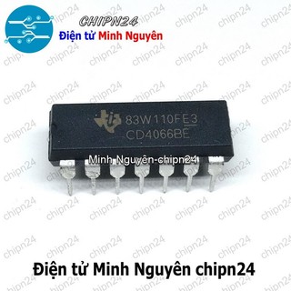 [2 con] (DT) IC CD4066 DIP-14 Hàng Tốt TI (CD4066BE) (IC khóa tương tự và số 2 chiều)